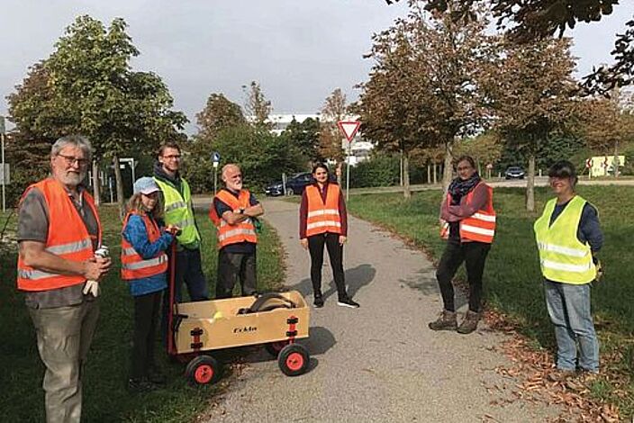 Ein Teil des fleißigen BN Teams; Foto: Werner Kruckow, BUND Naturschutz, OG Neunkirchen a.Br. u.U. Ein Teil des fleißigen BN Teams; Foto: Werner Kruckow, BUND Naturschutz, OG Neunkirchen a.Br. u.U.
