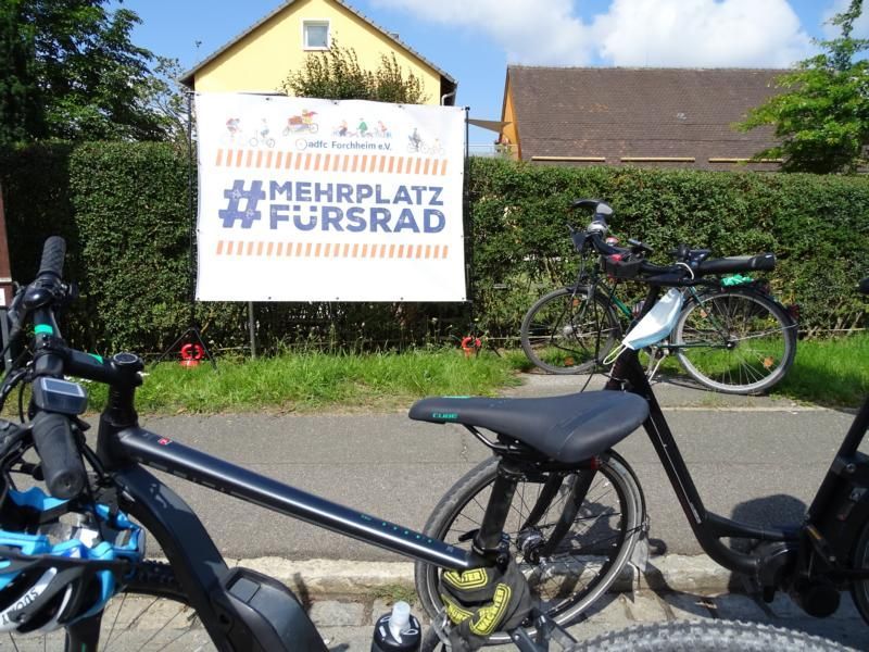 #MEHR PLATZ FÜRS RAD auch beim Nadelöhr Dormitz! Foto: Karin Weber