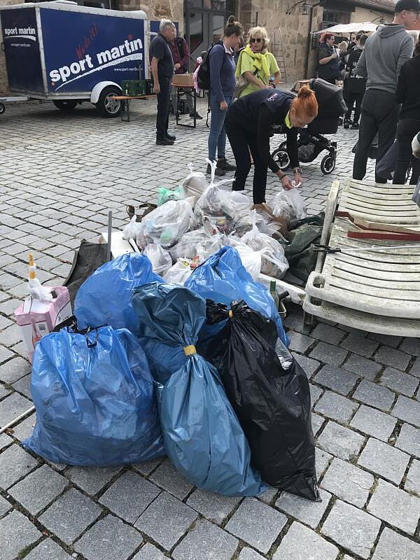 Sammelerfolg des BN Teams; Foto: Günter Schulze Vowinkel-Schwedler, BUND Naturschutz, OG Neunkirchen a.Br. u.U.