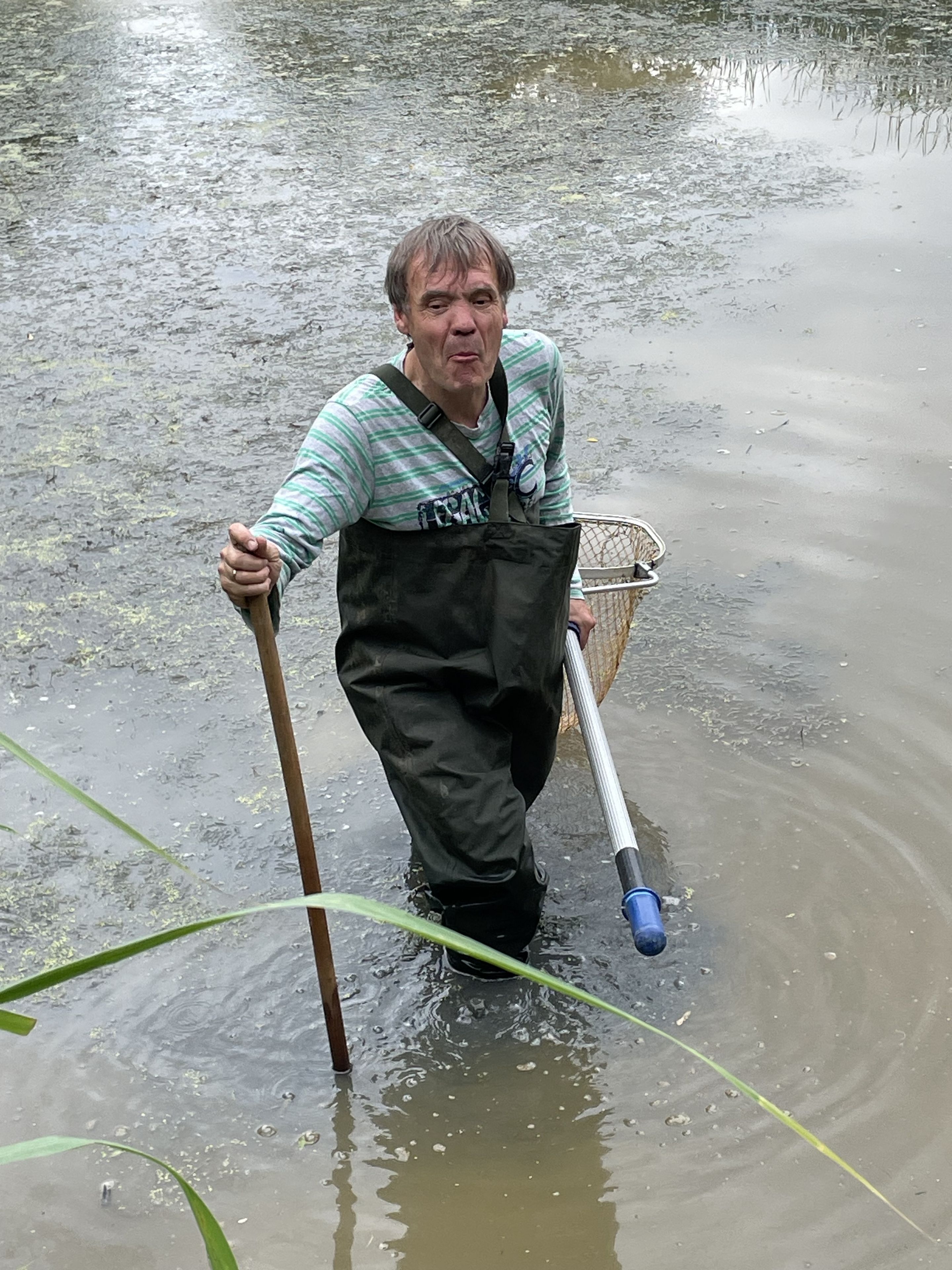 Notabfischen am Morgenroth-Weiher, Foto U. Buchholz Morgenroth-Weiher, Notabfischung