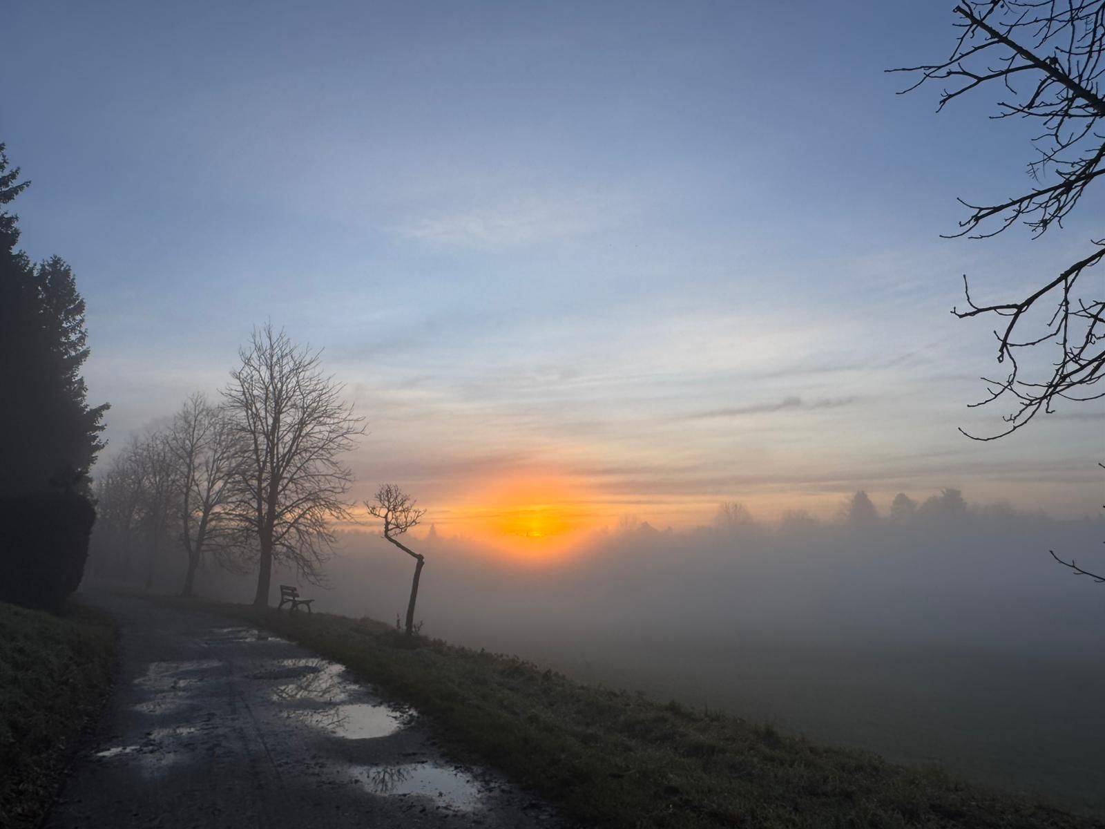 BN-Neunkirchen a. Br. u. U., Dezember 2025. Idylle am Ebersbacher Weg. Foto: Susanne Schultze-Werner